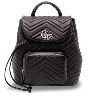 NEW GUCCI $3400 MARMONT BLACK LEATHER TOTE BACKPACK BAG AUTHENTIC!